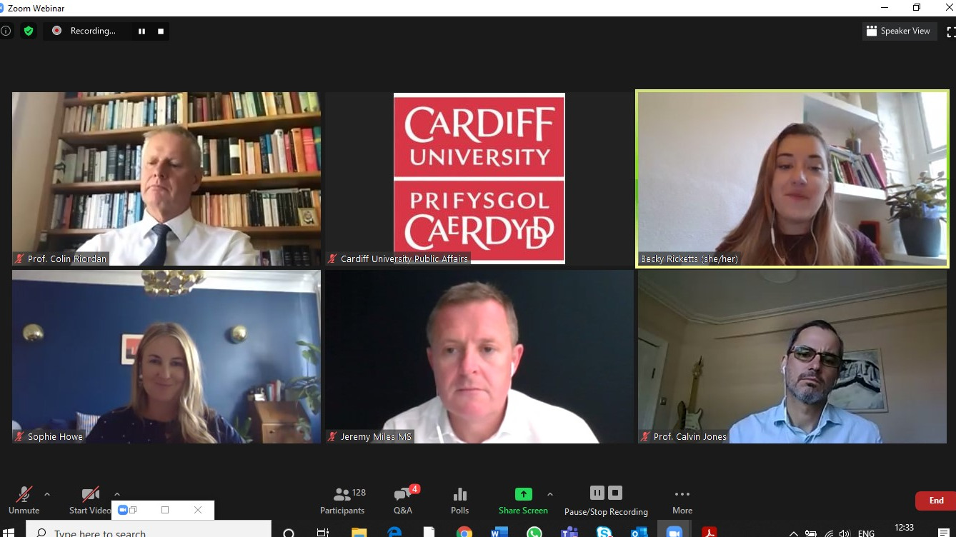 Virtual signing between the Future Generations Commissioner and Cardiff University
