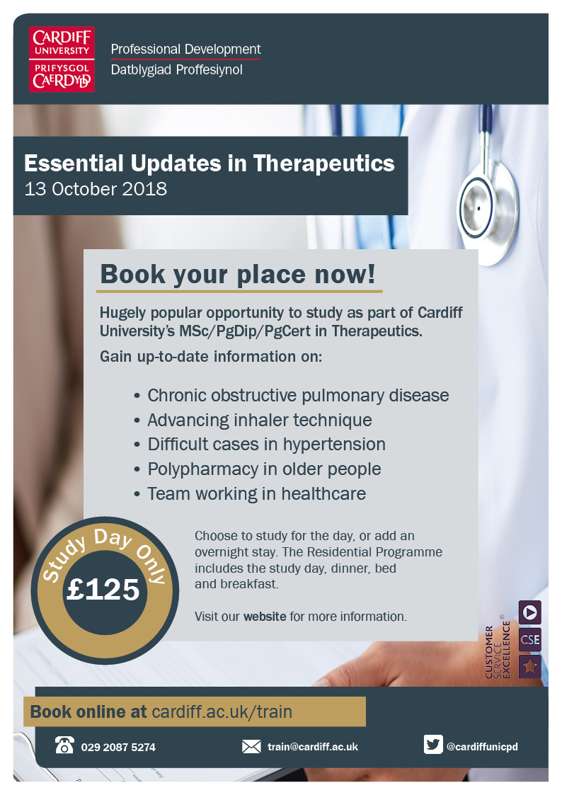 Essential Update in Therapeutics Cardiff University