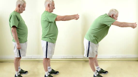 Man performing exercise routine