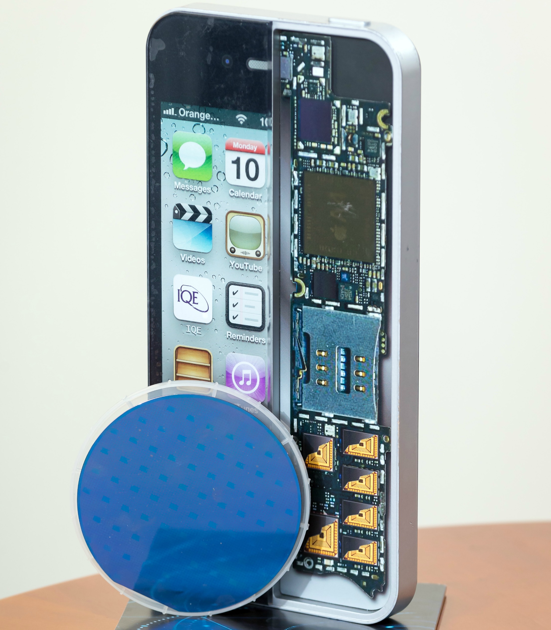 iPhone showing internal components