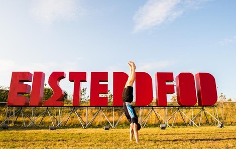 Image of large letters spelling out Eisteddfod